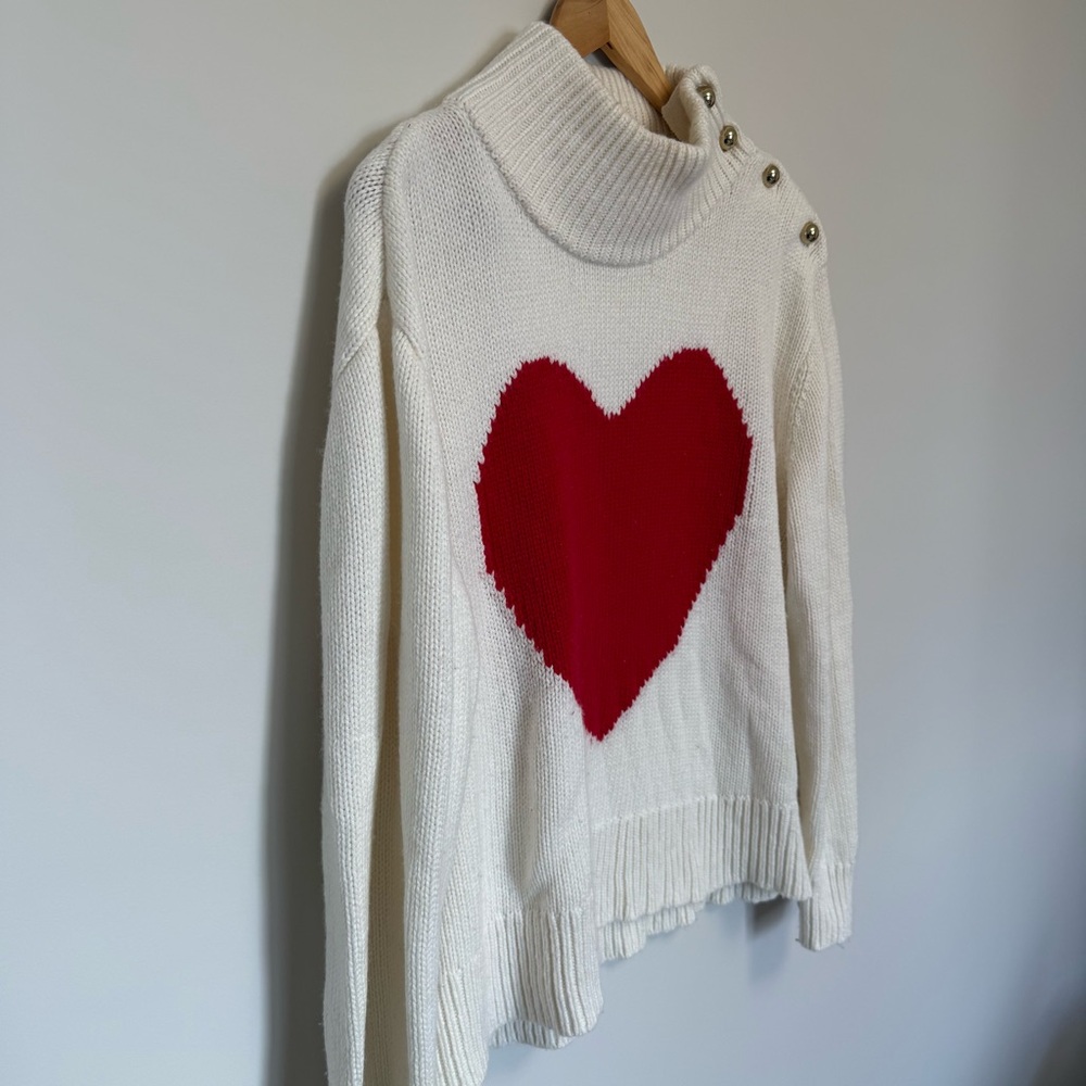 KATE SPADE HEART INTARSIA SWEATER - Picture 5 of 8